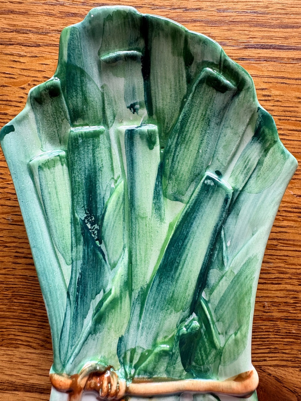 Vintage Leek Onion Made in Italy spoonrest - Picture 5 of 9